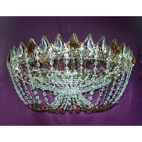 Люстра Водоворот Элит-Купол Цветной в Самаре Гусь Хрустальный