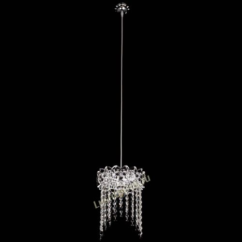 Барная люстра Астра №1 оптикон Черная в Самаре Гусь Хрустальный