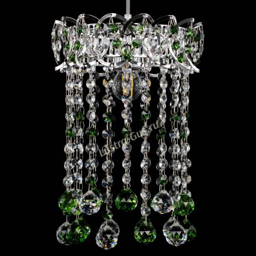 Барная люстра Астра №1 шар 30 зеленая в Самаре Гусь Хрустальный