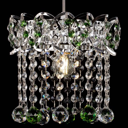 Барная люстра Астра №1 шар зеленая в Самаре Гусь Хрустальный