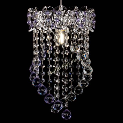 Барная люстра Астра №1 Сигма фиолетовая в Самаре Гусь Хрустальный