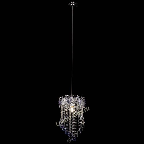 Барная люстра Астра №1 Сигма фиолетовая в Самаре Гусь Хрустальный