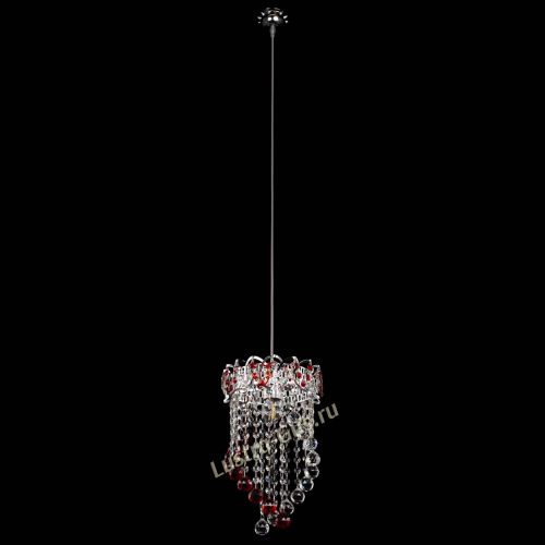 Барная люстра Астра №1 Сигма красная в Самаре Гусь Хрустальный