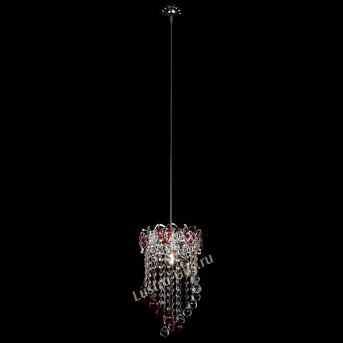 Барная люстра Астра №1 Сигма красная в Самаре Гусь Хрустальный