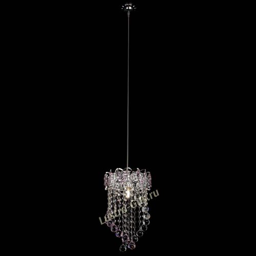 Барная люстра Астра №1 Сигма розовая в Самаре Гусь Хрустальный