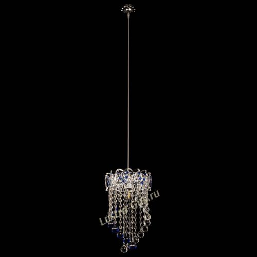Барная люстра Астра №1 Сигма синяя в Самаре Гусь Хрустальный