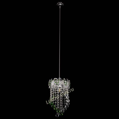 Барная люстра Астра №1 Сигма зеленая в Самаре Гусь Хрустальный