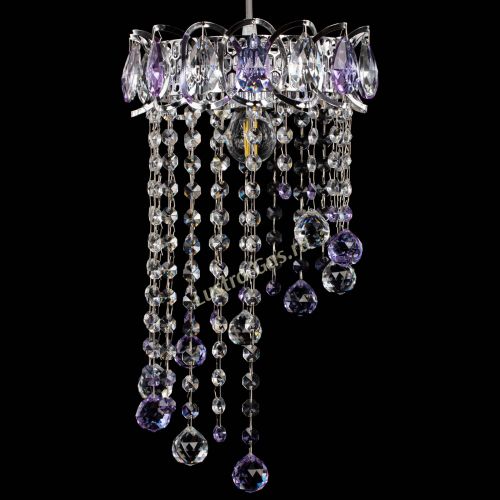 Барная люстра Астра №1 винтаж Фиолетовая в Самаре Гусь Хрустальный