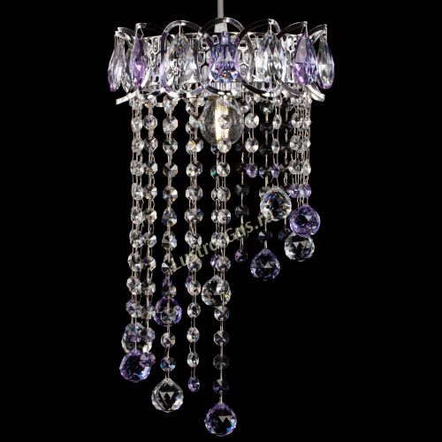 Барная люстра Астра №1 винтаж Фиолетовая в Самаре Гусь Хрустальный