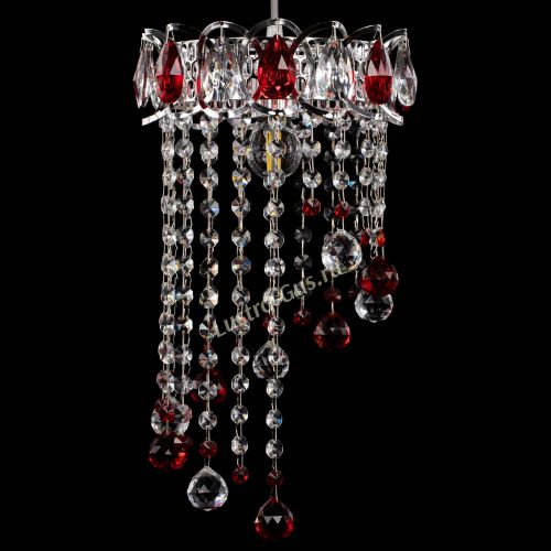 Барная люстра Астра №1 винтаж Красная в Самаре Гусь Хрустальный