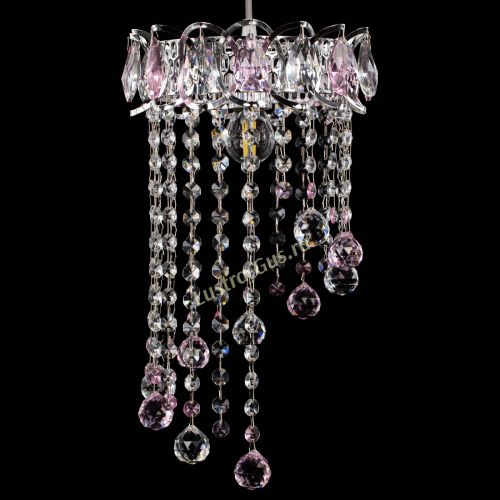 Барная люстра Астра №1 винтаж Розовая в Самаре Гусь Хрустальный