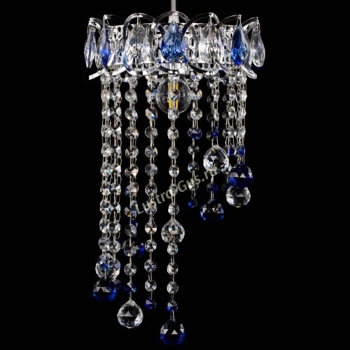 Барная люстра Астра №1 винтаж Синяя в Самаре Гусь Хрустальный