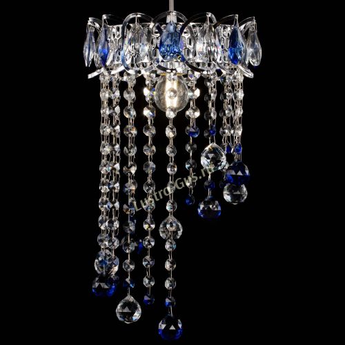 Барная люстра Астра №1 винтаж Синяя в Самаре Гусь Хрустальный