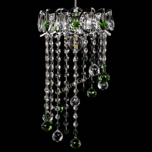 Барная люстра Астра №1 винтаж Зеленая в Самаре Гусь Хрустальный