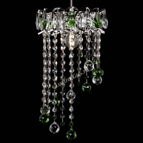 Барная люстра Астра №1 винтаж Зеленая в Самаре Гусь Хрустальный