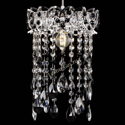 Барная люстра Астра №1 журавлик Черная в Самаре Гусь Хрустальный