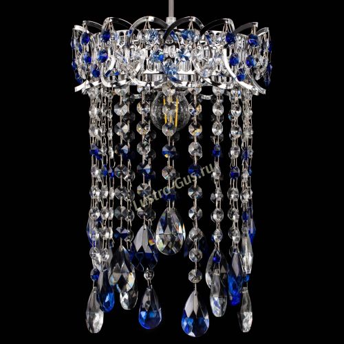 Барная люстра Астра №1 журавлик Синяя в Самаре Гусь Хрустальный