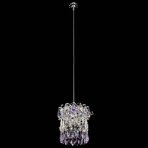 Барная люстра Астра №1 фиолетовая в Самаре Гусь Хрустальный