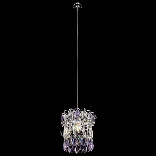 Барная люстра Астра №1 фиолетовая в Самаре Гусь Хрустальный