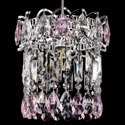 Барная люстра Астра №1 розовая в Самаре Гусь Хрустальный