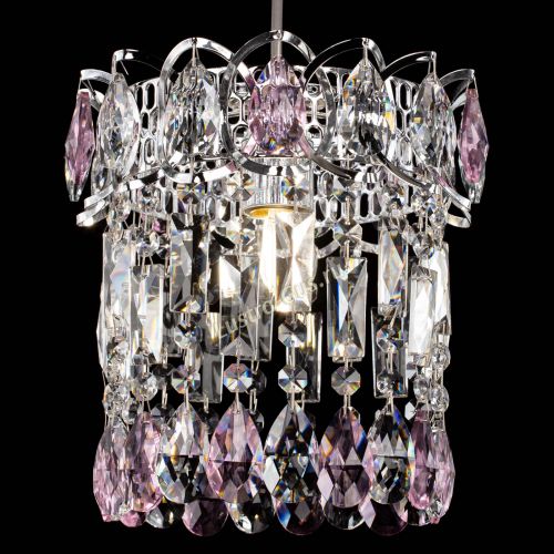 Барная люстра Астра №1 розовая в Самаре Гусь Хрустальный