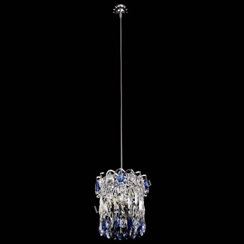 Барная люстра Астра №1 синяя в Самаре Гусь Хрустальный