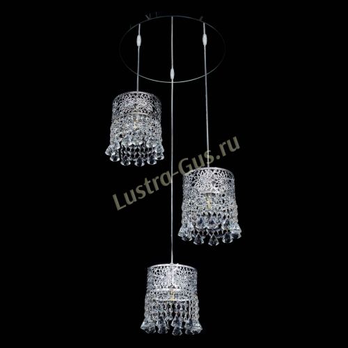 Барная люстра Восток №3 с зеркалом в Самаре Гусь Хрустальный