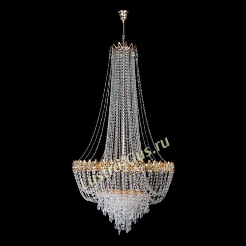 Люстра Екатерина большая с подвесом в Самаре Гусь Хрустальный