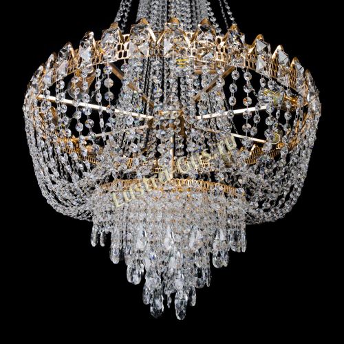 Люстра Екатерина большая с подвесом в Самаре Гусь Хрустальный