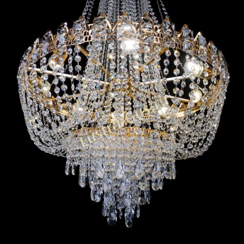 Люстра Екатерина большая с подвесом в Самаре Гусь Хрустальный