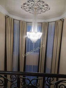 Люстра Екатерина большая с подвесом в Самаре отзыв и фото покупателя