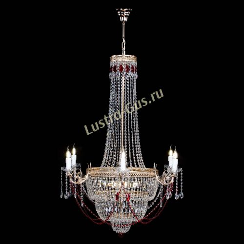 Люстра Елизавета Венеция красная в Самаре Гусь Хрустальный