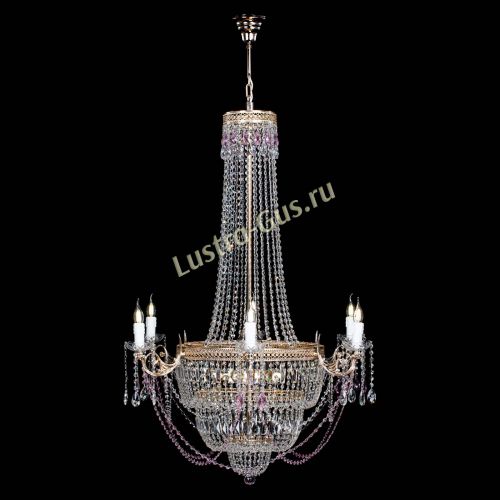 Люстра Елизавета Венеция розовая в Самаре Гусь Хрустальный