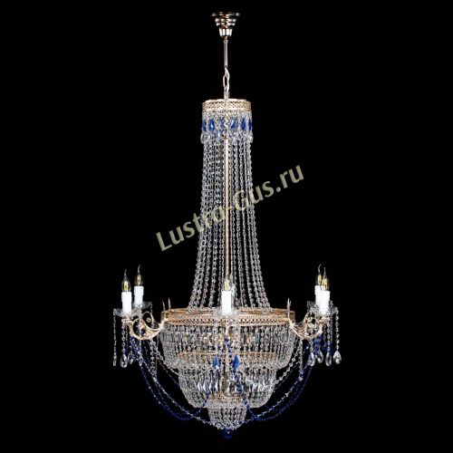 Люстра Елизавета Венеция синяя в Самаре Гусь Хрустальный