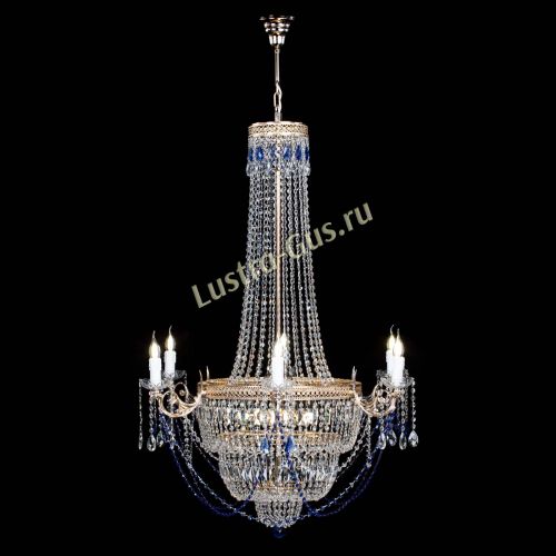 Люстра Елизавета Венеция синяя в Самаре Гусь Хрустальный