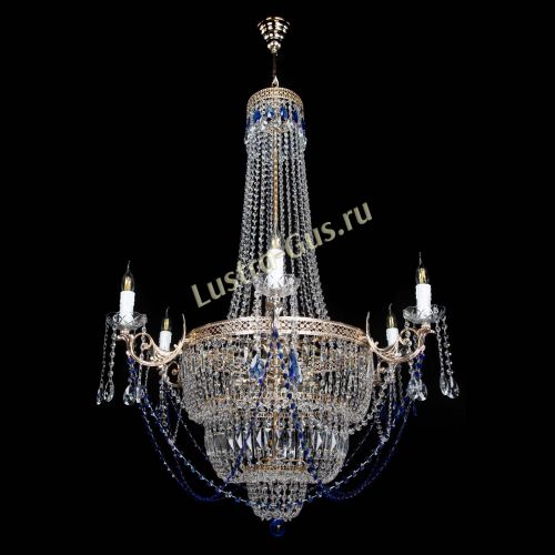 Люстра Елизавета Венеция синяя в Самаре Гусь Хрустальный