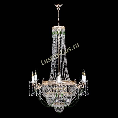 Люстра Елизавета Венеция зеленая в Самаре Гусь Хрустальный