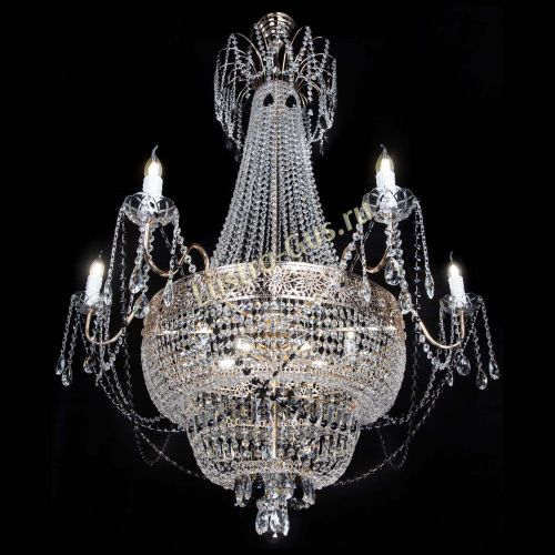 Люстра Елизавета Восток черная в Самаре Гусь Хрустальный