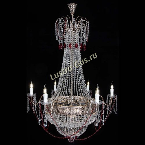Люстра Елизавета Восток красная в Самаре Гусь Хрустальный