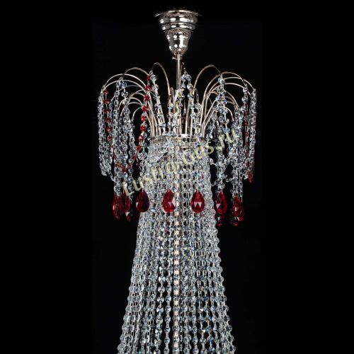 Люстра Елизавета Восток красная в Самаре Гусь Хрустальный