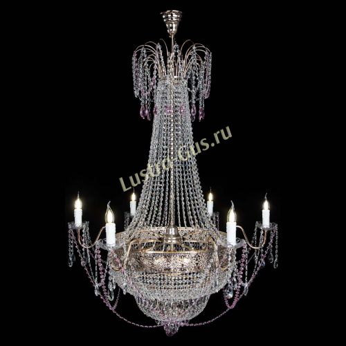 Люстра Елизавета Восток розовая в Самаре Гусь Хрустальный