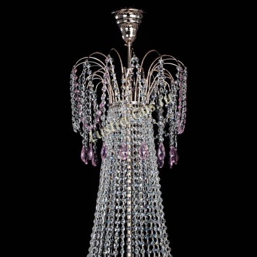 Люстра Елизавета Восток розовая в Самаре Гусь Хрустальный