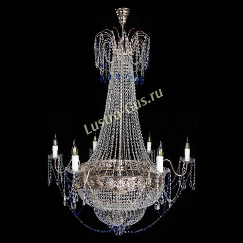 Люстра Елизавета Восток синяя в Самаре Гусь Хрустальный