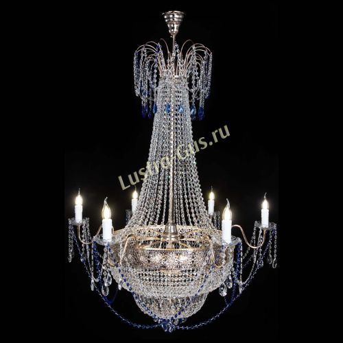 Люстра Елизавета Восток синяя в Самаре Гусь Хрустальный