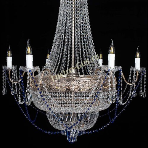 Люстра Елизавета Восток синяя в Самаре Гусь Хрустальный