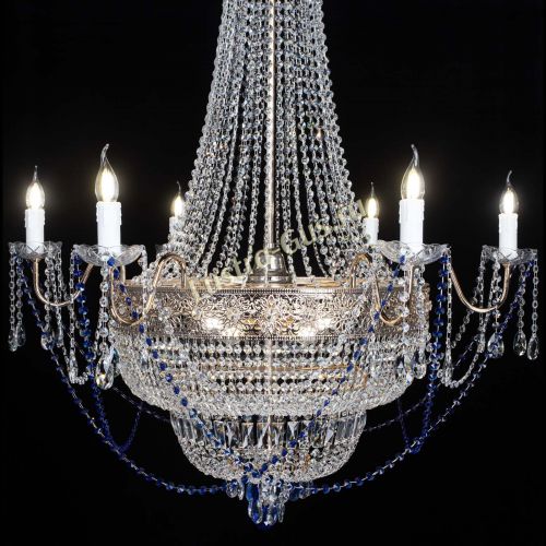 Люстра Елизавета Восток синяя в Самаре Гусь Хрустальный