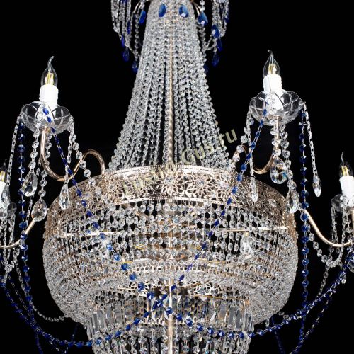 Люстра Елизавета Восток синяя в Самаре Гусь Хрустальный