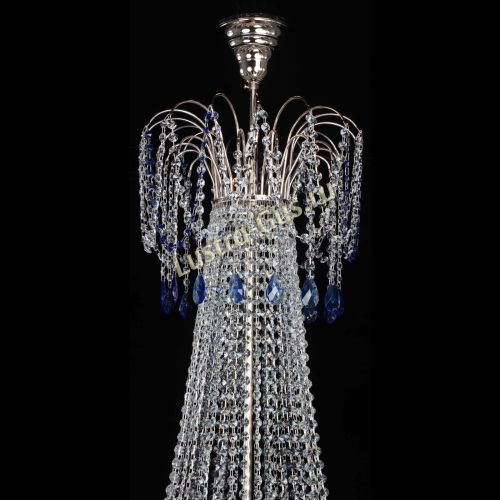 Люстра Елизавета Восток синяя в Самаре Гусь Хрустальный