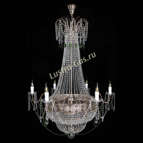Люстра Елизавета Восток зеленая в Самаре Гусь Хрустальный