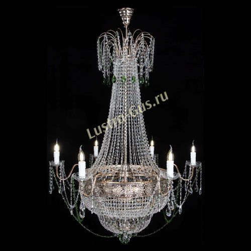 Люстра Елизавета Восток зеленая в Самаре Гусь Хрустальный